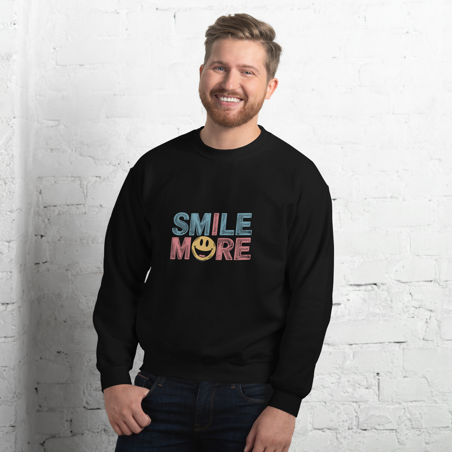 Smile More - Positive Vibes Unisex Sweatshirt