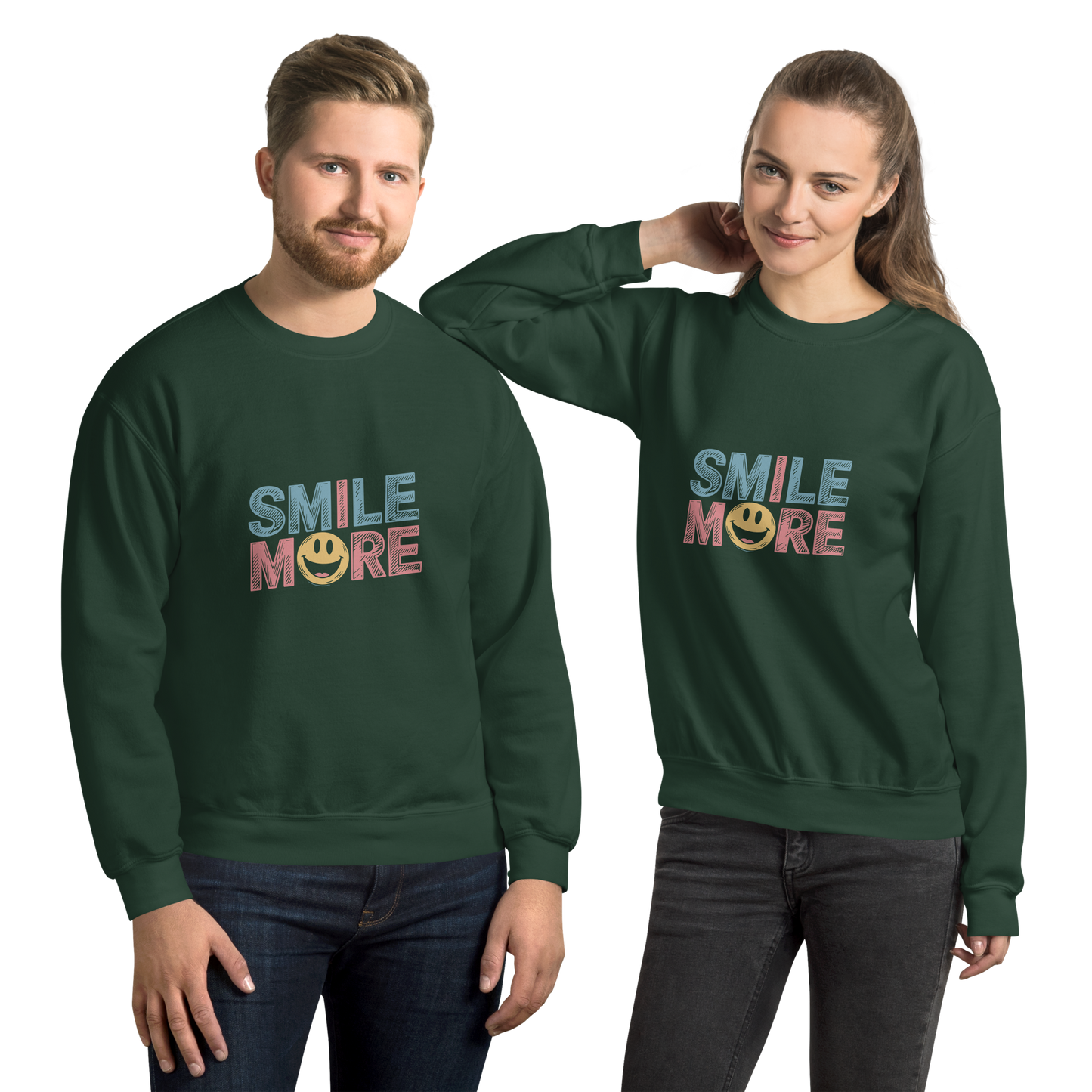 Smile More - Positive Vibes Unisex Sweatshirt