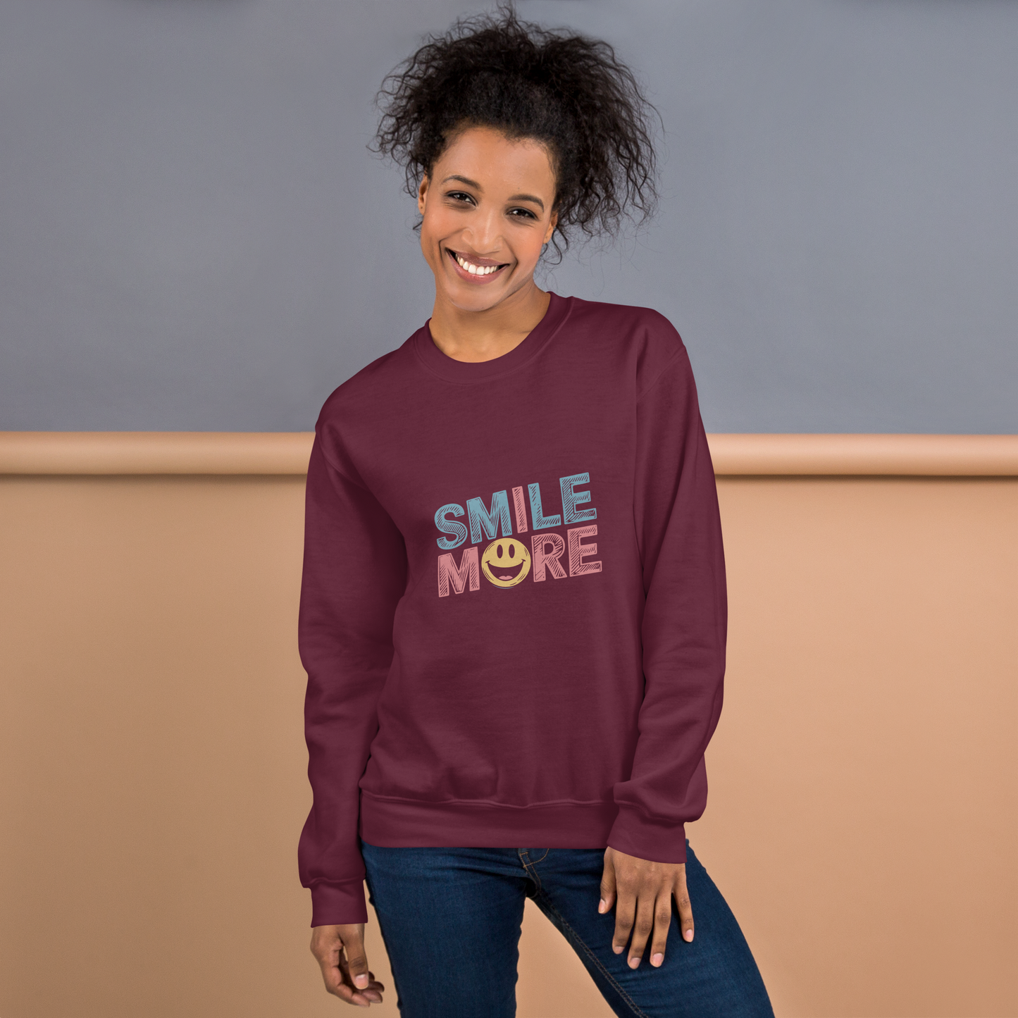 Smile More - Positive Vibes Unisex Sweatshirt