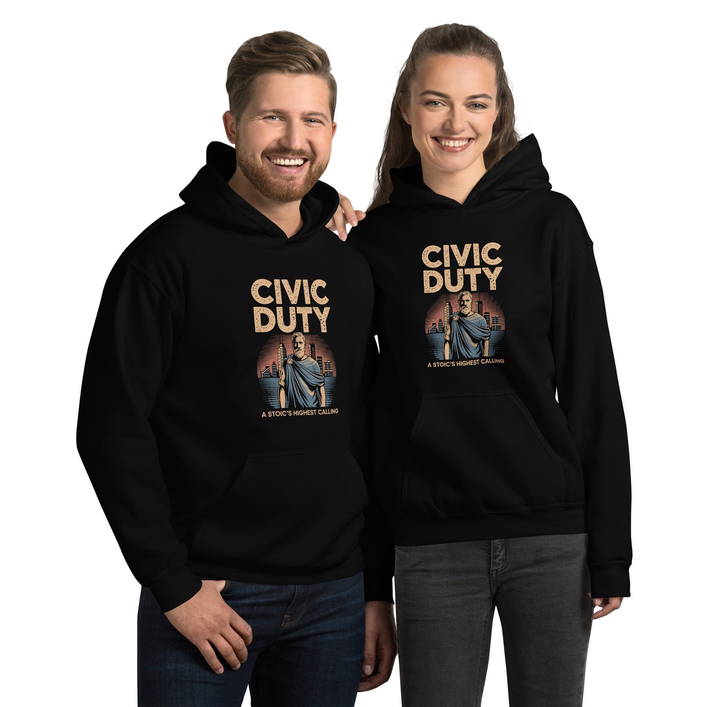 Civic duty: A Stoic's highest calling - Stoicism Hoodie