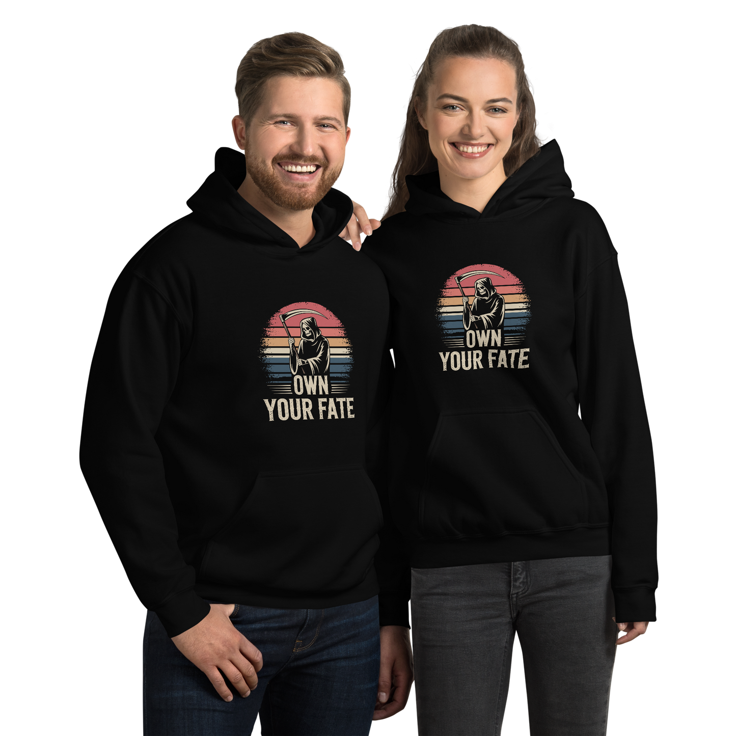 Own Your Fate - Retro Inspirational Quote Unisex Hoodie