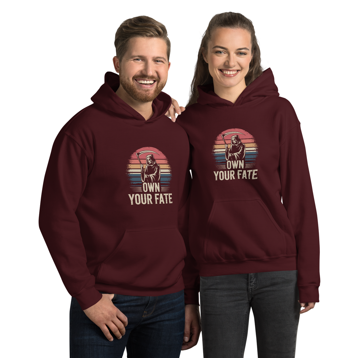 Own Your Fate - Retro Inspirational Quote Unisex Hoodie