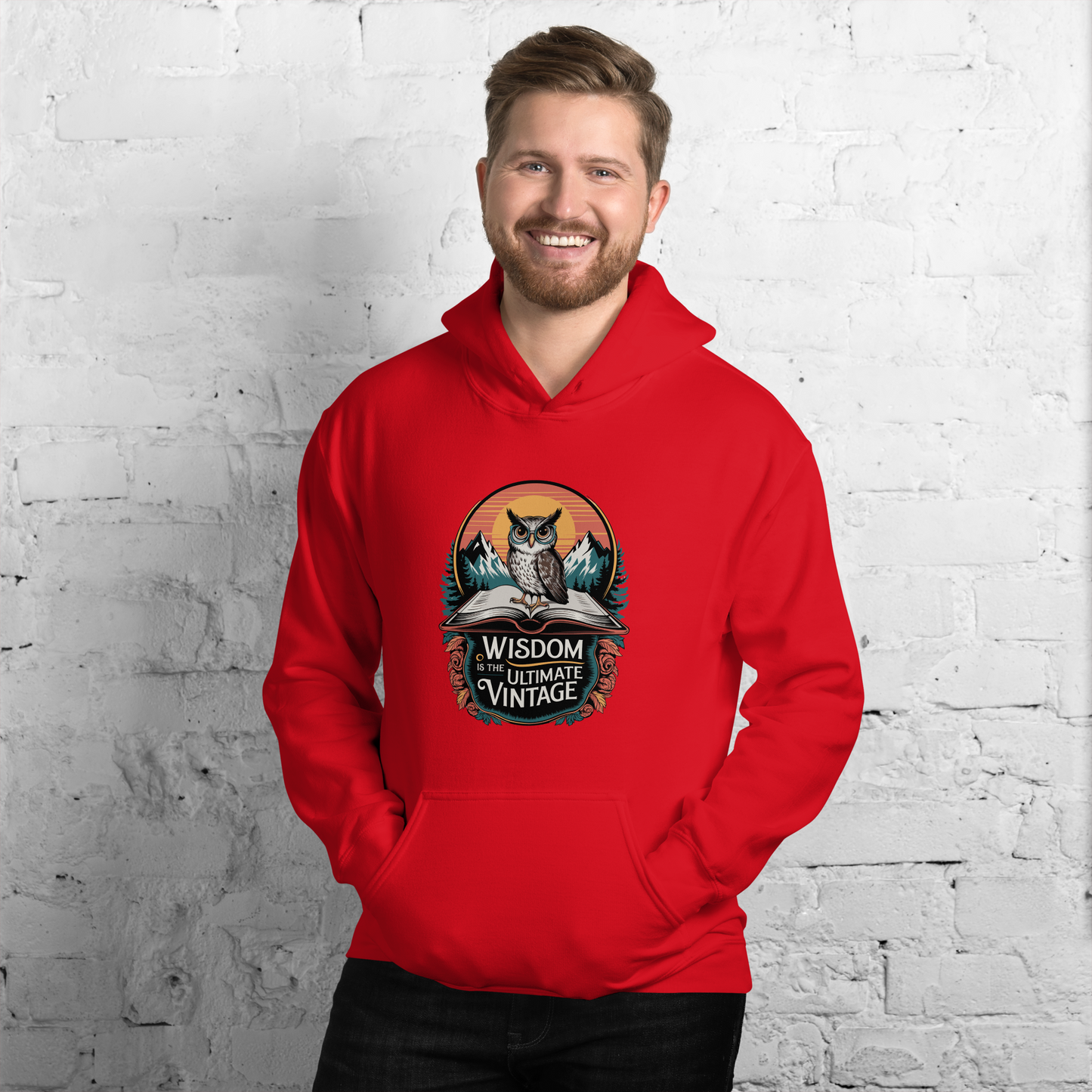 Wisdom Is The Ultimate Vintage - Philosophy Stoicism Unisex Hoodie